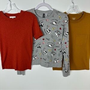 Set of 3 Sz S T-shirts Pullover
